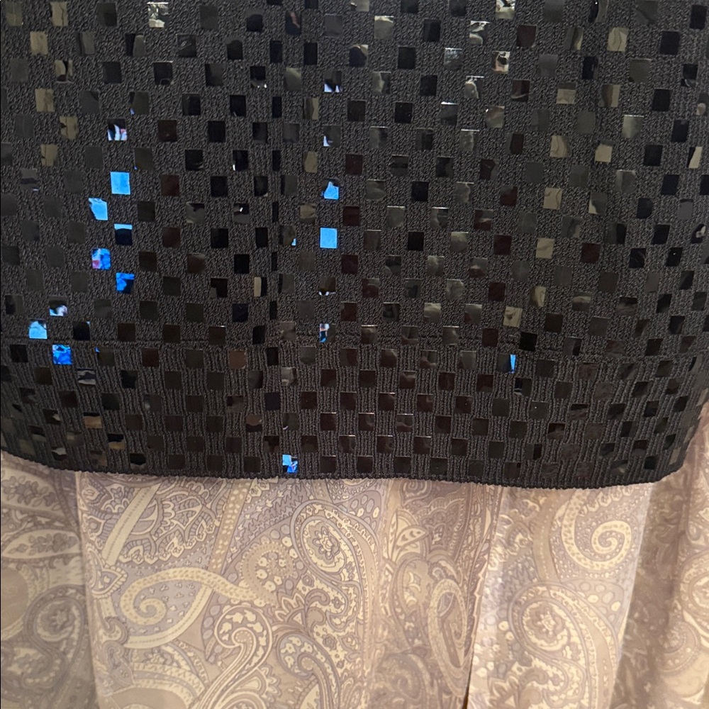 St. John Black Sequin Tank Top - Picture 5 of 8